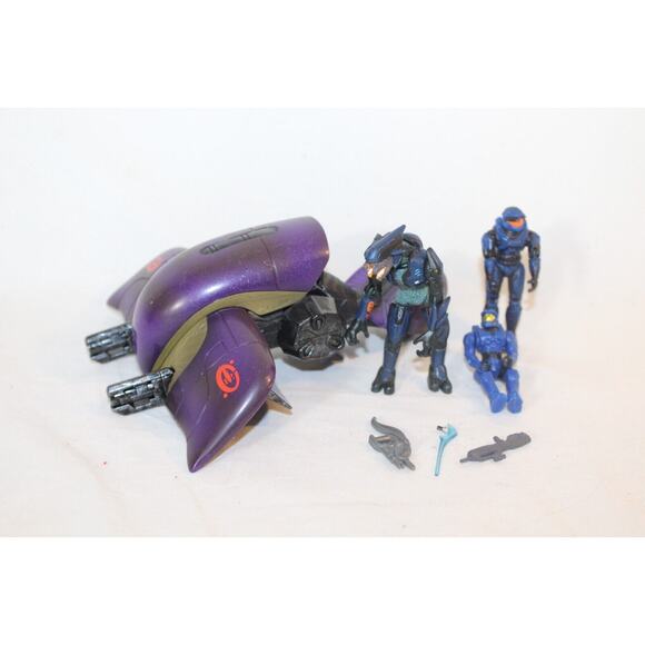 Halo 2 Ghost Elite Master Chief Spartan Mini Figure Covenant Joyride 2005 Lot - Picture 1 of 6